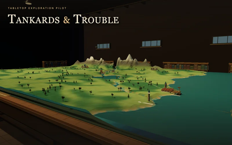 Tankards & Trouble cabinet art